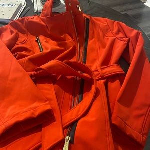 Michael Kors red coat. Never worn size L